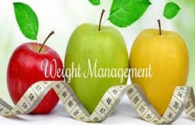 Image shows text "weight management"